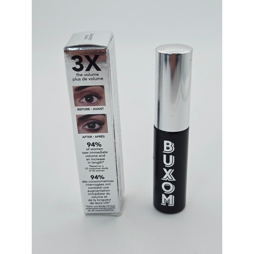 Buxom Lash Mascara Blackest Black 6ml 0.2 fl oz Volumizing Lengthening New - Picture 2 of 5